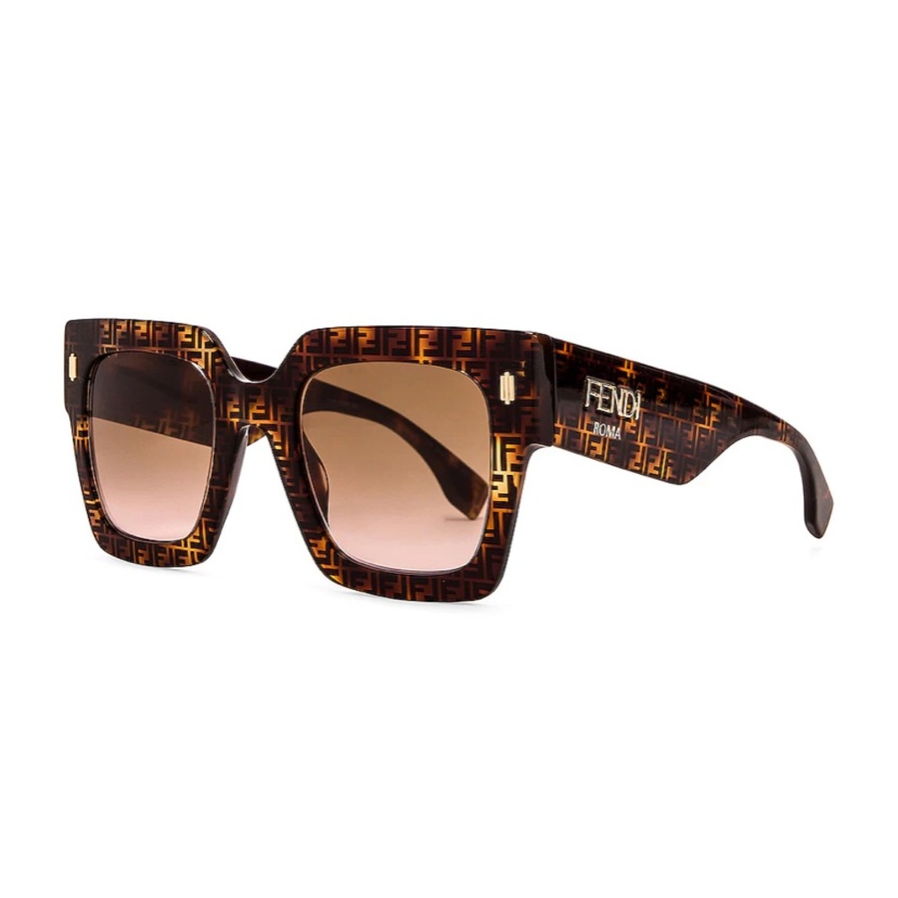 Fendi 52mm Gradient Square Sunglasses